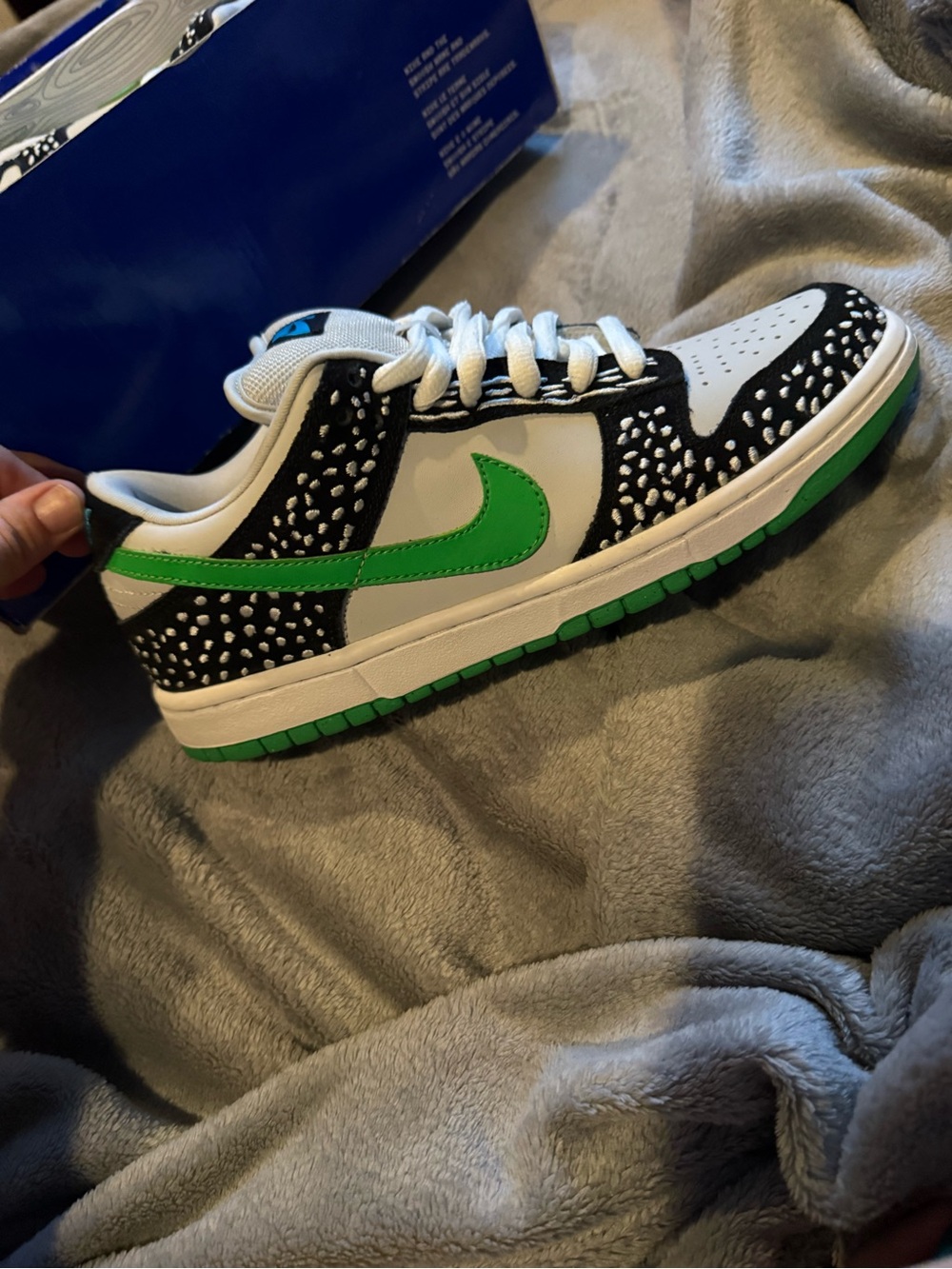 Nike Men's Low-Top Sneakers White Black Green